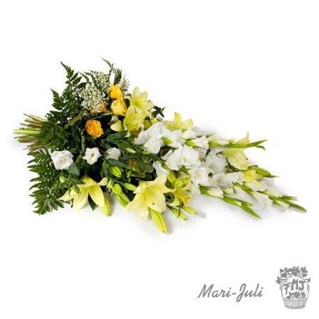 0000086_reffmj0023ramo-funerario-de-gladiolos-en-tonalidades-verdes-y-blancos Ref.FMJ0023.Ramo Funerario de Gladiolos en tonalidades verdes y blancos.