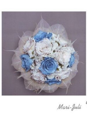 0000114_refn0002ramo-de-novia-rosas-preservadas-azul-blanco Ref.N0002.Ramo de novia rosas preservadas azul blanco.