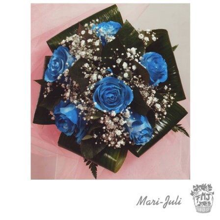 0000115_refn0003ramo-de-novia-rosas-tenidas-azules Ref.N0003.Ramo de novia rosas teñidas azules.